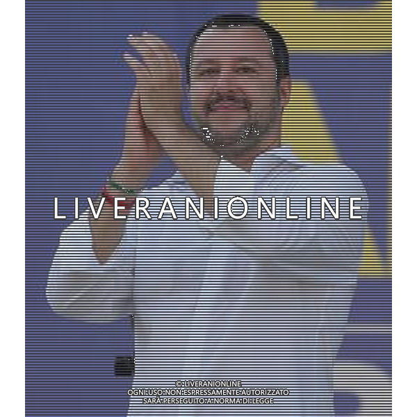 Raduno della Lega Nazionale a Pontida 2018 Pontida (BG) - 01.07.2018 Nella Foto:Matteo Salvini /Ph.Vitez-Ag. Aldo Liverani