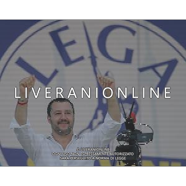 Raduno della Lega Nazionale a Pontida 2018 Pontida (BG) - 01.07.2018 Nella Foto:Matteo Salvini /Ph.Vitez-Ag. Aldo Liverani