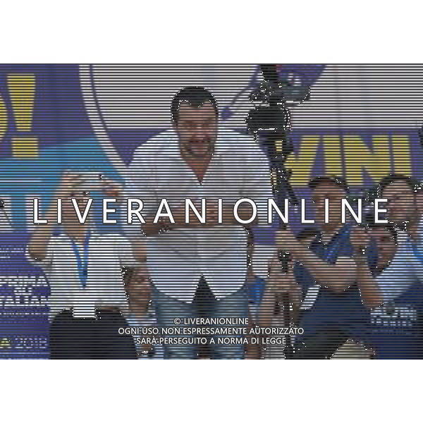 Raduno della Lega Nazionale a Pontida 2018 Pontida (BG) - 01.07.2018 Nella Foto:Matteo Salvini /Ph.Vitez-Ag. Aldo Liverani