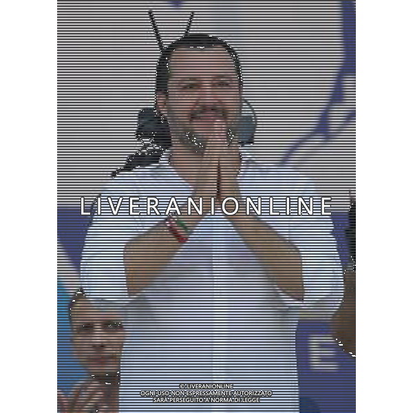 Raduno della Lega Nazionale a Pontida 2018 Pontida (BG) - 01.07.2018 Nella Foto:Matteo Salvini /Ph.Vitez-Ag. Aldo Liverani