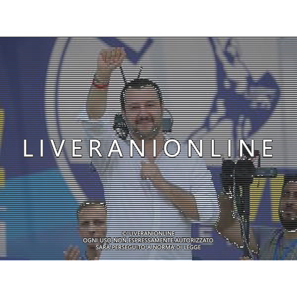 Raduno della Lega Nazionale a Pontida 2018 Pontida (BG) - 01.07.2018 Nella Foto:Matteo Salvini /Ph.Vitez-Ag. Aldo Liverani