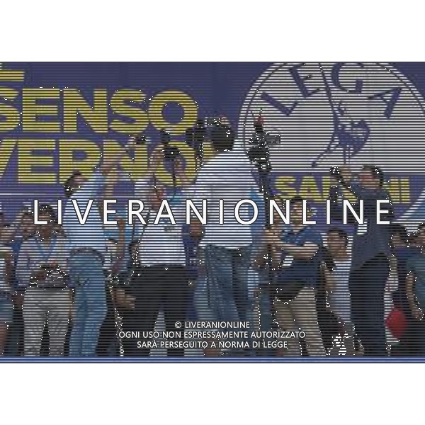 Raduno della Lega Nazionale a Pontida 2018 Pontida (BG) - 01.07.2018 Nella Foto:Matteo Salvini /Ph.Vitez-Ag. Aldo Liverani