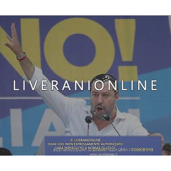 Raduno della Lega Nazionale a Pontida 2018 Pontida (BG) - 01.07.2018 Nella Foto:Matteo Salvini /Ph.Vitez-Ag. Aldo Liverani