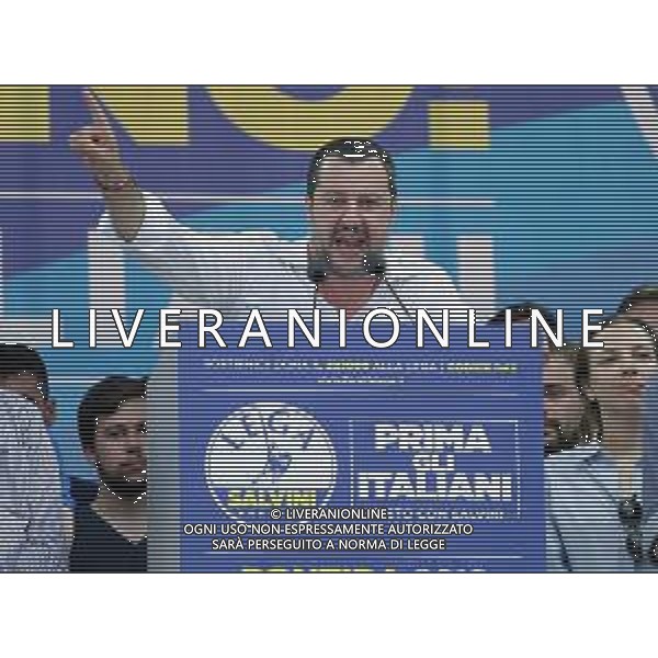 Raduno della Lega Nazionale a Pontida 2018 Pontida (BG) - 01.07.2018 Nella Foto:Matteo Salvini /Ph.Vitez-Ag. Aldo Liverani