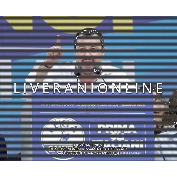 Raduno della Lega Nazionale a Pontida 2018 Pontida (BG) - 01.07.2018 Nella Foto:Matteo Salvini /Ph.Vitez-Ag. Aldo Liverani