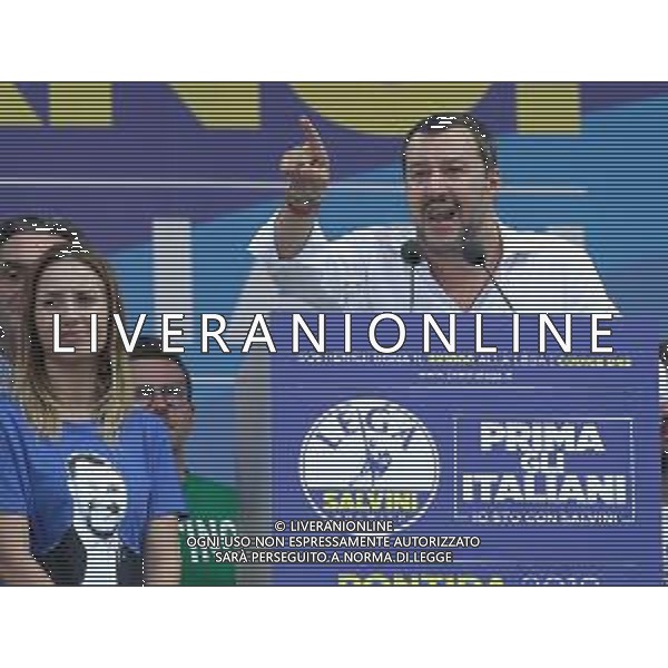Raduno della Lega Nazionale a Pontida 2018 Pontida (BG) - 01.07.2018 Nella Foto:Matteo Salvini /Ph.Vitez-Ag. Aldo Liverani