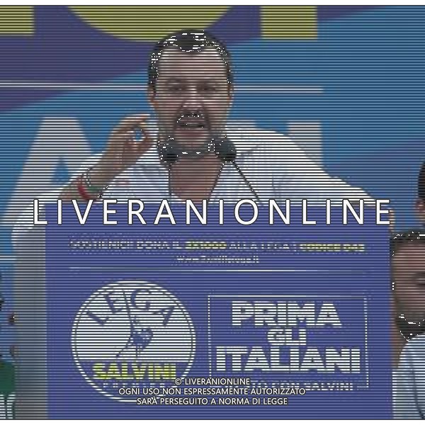 Raduno della Lega Nazionale a Pontida 2018 Pontida (BG) - 01.07.2018 Nella Foto:Matteo Salvini /Ph.Vitez-Ag. Aldo Liverani