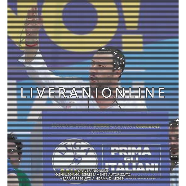 Raduno della Lega Nazionale a Pontida 2018 Pontida (BG) - 01.07.2018 Nella Foto:Matteo Salvini /Ph.Vitez-Ag. Aldo Liverani