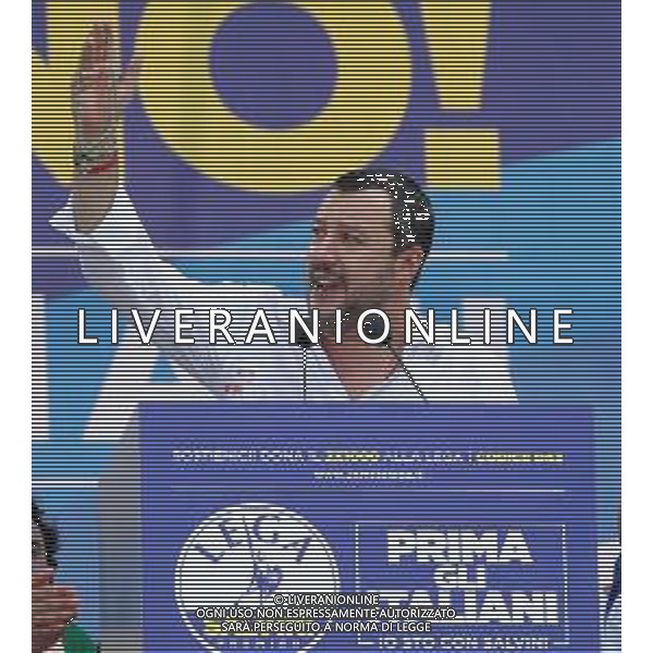 Raduno della Lega Nazionale a Pontida 2018 Pontida (BG) - 01.07.2018 Nella Foto:Matteo Salvini /Ph.Vitez-Ag. Aldo Liverani