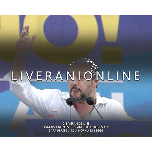 Raduno della Lega Nazionale a Pontida 2018 Pontida (BG) - 01.07.2018 Nella Foto:Matteo Salvini /Ph.Vitez-Ag. Aldo Liverani