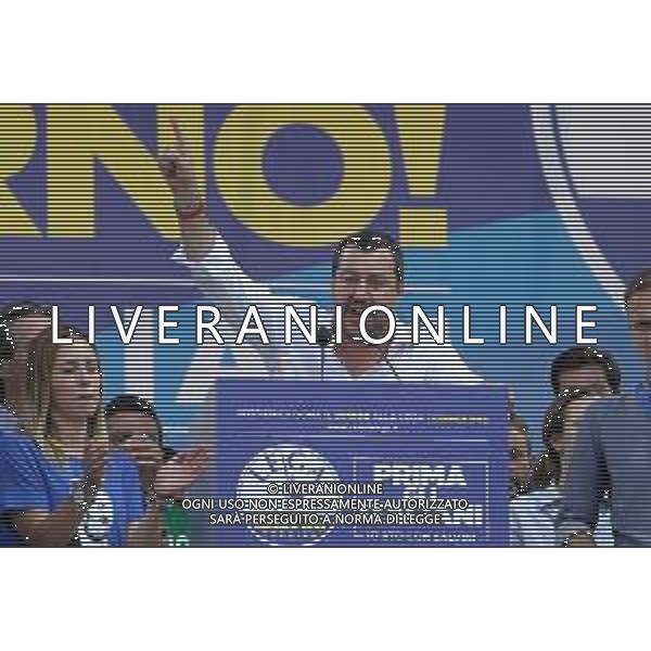 Raduno della Lega Nazionale a Pontida 2018 Pontida (BG) - 01.07.2018 Nella Foto:Matteo Salvini /Ph.Vitez-Ag. Aldo Liverani