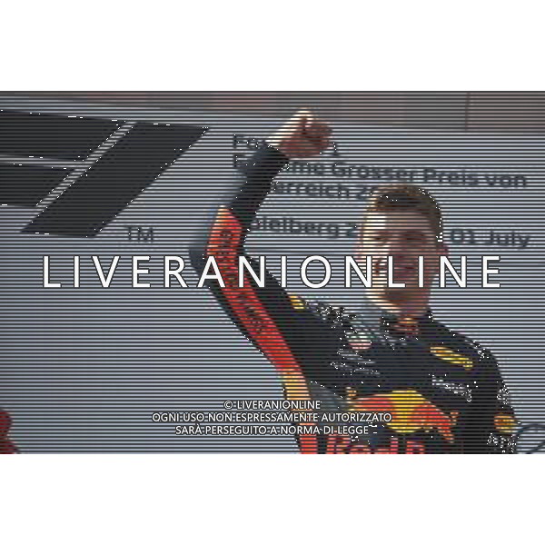 1st place Max Verstappen (NLD) Red Bull Racing RB14. 01.07.2018. Formula 1 World Championship, Rd 9, Austrian Grand Prix, Spielberg, Austria, Race Day. / AGENZIA ALDO LIVERANI SAS - ITALY ONLY EDITORIAL USE ONLY - F1 GP AUSTRIA GARA 01.07.2018