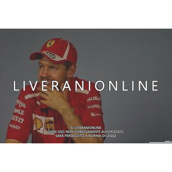 Sebastian Vettel (GER) Ferrari in the FIA Press Conference. 01.07.2018. Formula 1 World Championship, Rd 9, Austrian Grand Prix, Spielberg, Austria, Race Day. / AGENZIA ALDO LIVERANI SAS - ITALY ONLY EDITORIAL USE ONLY - F1 GP AUSTRIA GARA 01.07.2018