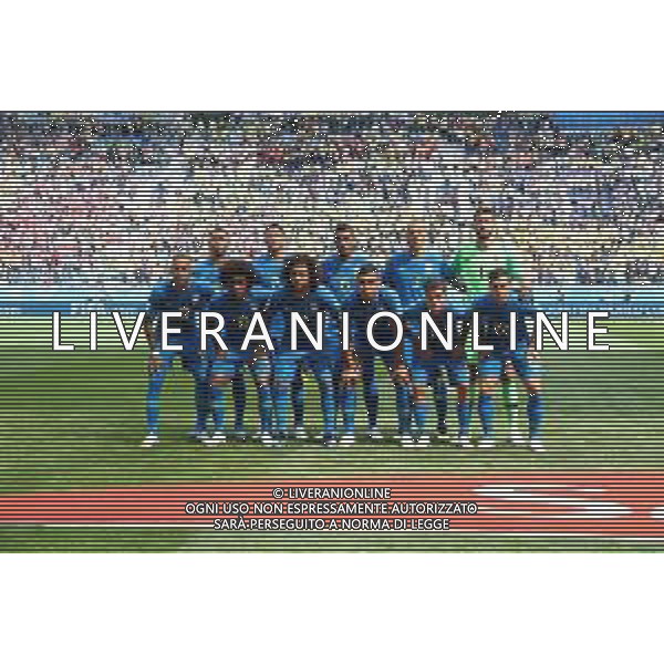 FIFA World Cup Russia 2018 Match No. 025, 2018-06-22 Brazil vs Costa Rica Saint Petersburg Stadium PILKA NOZNA MISTRZOSTWA SWIATA W PILCE NOZNEJ MUNDIAL ROSJA 2018 BRAZYLIA - KOSTARYKA FOT. JOHN BOTOS PROJECT PLUS/NEWSPIX.PL --- Newspix.pl Brazil team group Back row L to R: Gabriel Jesus, Thiago Silva, Paulinho, Miranda, Alisson, Front row L to R: Neymar, Willian, Marcelo, Casemiro, Philippe Coutinho, Fagner, AG ALDO LIVERANI SAS-ONLY ITALY