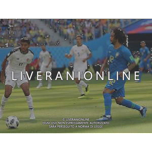 FIFA World Cup Russia 2018 Match No. 025, 2018-06-22 Brazil vs Costa Rica Saint Petersburg Stadium PILKA NOZNA MISTRZOSTWA SWIATA W PILCE NOZNEJ MUNDIAL ROSJA 2018 BRAZYLIA - KOSTARYKA FOT. JOHN BOTOS PROJECT PLUS/NEWSPIX.PL --- Newspix.pl MARCELO (BRA) AG ALDO LIVERANI SAS-ONLY ITALY