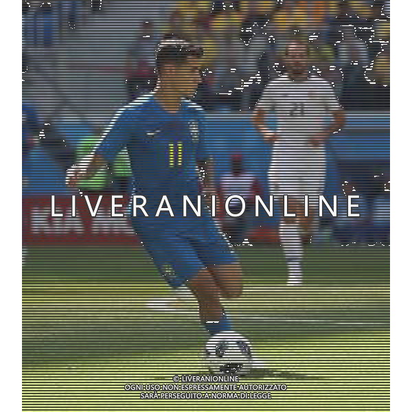 FIFA World Cup Russia 2018 Match No. 025, 2018-06-22 Brazil vs Costa Rica Saint Petersburg Stadium PILKA NOZNA MISTRZOSTWA SWIATA W PILCE NOZNEJ MUNDIAL ROSJA 2018 BRAZYLIA - KOSTARYKA FOT. JOHN BOTOS PROJECT PLUS/NEWSPIX.PL --- Newspix.pl PHILIPPE COUTINHO (BRA) AG ALDO LIVERANI SAS-ONLY ITALY