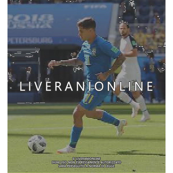 FIFA World Cup Russia 2018 Match No. 025, 2018-06-22 Brazil vs Costa Rica Saint Petersburg Stadium PILKA NOZNA MISTRZOSTWA SWIATA W PILCE NOZNEJ MUNDIAL ROSJA 2018 BRAZYLIA - KOSTARYKA FOT. JOHN BOTOS PROJECT PLUS/NEWSPIX.PL --- Newspix.pl PHILIPPE COUTINHO (BRA) AG ALDO LIVERANI SAS-ONLY ITALY