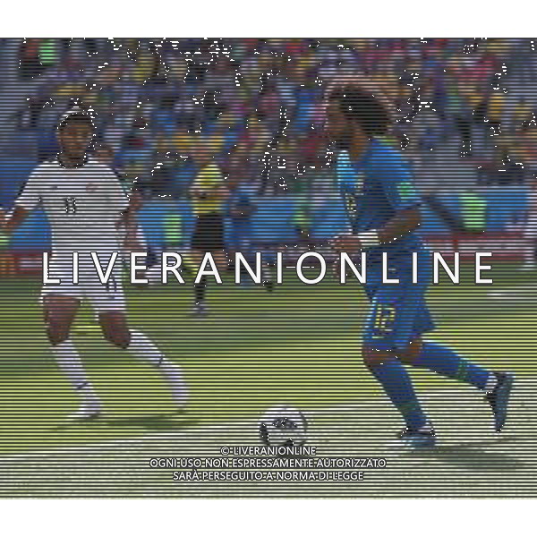 FIFA World Cup Russia 2018 Match No. 025, 2018-06-22 Brazil vs Costa Rica Saint Petersburg Stadium PILKA NOZNA MISTRZOSTWA SWIATA W PILCE NOZNEJ MUNDIAL ROSJA 2018 BRAZYLIA - KOSTARYKA FOT. JOHN BOTOS PROJECT PLUS/NEWSPIX.PL --- Newspix.pl MARCELO (BRA) AG ALDO LIVERANI SAS-ONLY ITALY