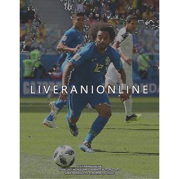 FIFA World Cup Russia 2018 Match No. 025, 2018-06-22 Brazil vs Costa Rica Saint Petersburg Stadium PILKA NOZNA MISTRZOSTWA SWIATA W PILCE NOZNEJ MUNDIAL ROSJA 2018 BRAZYLIA - KOSTARYKA FOT. JOHN BOTOS PROJECT PLUS/NEWSPIX.PL --- Newspix.pl MARCELO (BRA) AG ALDO LIVERANI SAS-ONLY ITALY