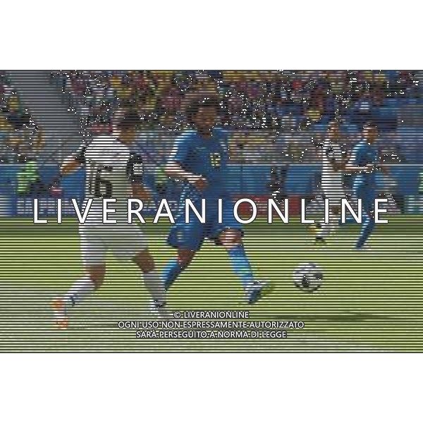 FIFA World Cup Russia 2018 Match No. 025, 2018-06-22 Brazil vs Costa Rica Saint Petersburg Stadium PILKA NOZNA MISTRZOSTWA SWIATA W PILCE NOZNEJ MUNDIAL ROSJA 2018 BRAZYLIA - KOSTARYKA FOT. JOHN BOTOS PROJECT PLUS/NEWSPIX.PL --- Newspix.pl MARCELO (BRA) AG ALDO LIVERANI SAS-ONLY ITALY