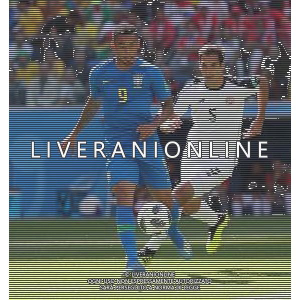 FIFA World Cup Russia 2018 Match No. 025, 2018-06-22 Brazil vs Costa Rica Saint Petersburg Stadium PILKA NOZNA MISTRZOSTWA SWIATA W PILCE NOZNEJ MUNDIAL ROSJA 2018 BRAZYLIA - KOSTARYKA FOT. JOHN BOTOS PROJECT PLUS/NEWSPIX.PL --- Newspix.pl GABRIEL JESUS (BRA) AG ALDO LIVERANI SAS-ONLY ITALY
