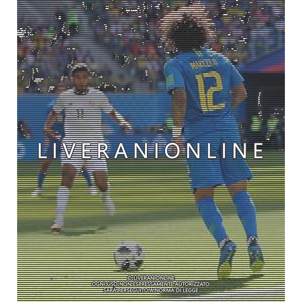 FIFA World Cup Russia 2018 Match No. 025, 2018-06-22 Brazil vs Costa Rica Saint Petersburg Stadium PILKA NOZNA MISTRZOSTWA SWIATA W PILCE NOZNEJ MUNDIAL ROSJA 2018 BRAZYLIA - KOSTARYKA FOT. JOHN BOTOS PROJECT PLUS/NEWSPIX.PL --- Newspix.pl MARCELO (BRA) AG ALDO LIVERANI SAS-ONLY ITALY