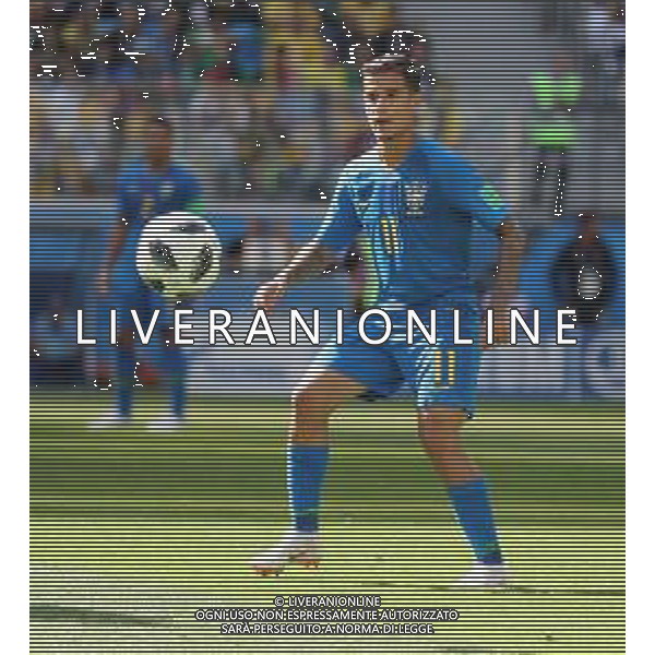 FIFA World Cup Russia 2018 Match No. 025, 2018-06-22 Brazil vs Costa Rica Saint Petersburg Stadium PILKA NOZNA MISTRZOSTWA SWIATA W PILCE NOZNEJ MUNDIAL ROSJA 2018 BRAZYLIA - KOSTARYKA FOT. JOHN BOTOS PROJECT PLUS/NEWSPIX.PL --- Newspix.pl PHILIPPE COUTINHO (BRA) AG ALDO LIVERANI SAS-ONLY ITALY