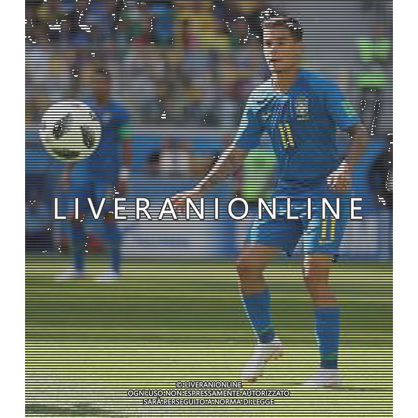 FIFA World Cup Russia 2018 Match No. 025, 2018-06-22 Brazil vs Costa Rica Saint Petersburg Stadium PILKA NOZNA MISTRZOSTWA SWIATA W PILCE NOZNEJ MUNDIAL ROSJA 2018 BRAZYLIA - KOSTARYKA FOT. JOHN BOTOS PROJECT PLUS/NEWSPIX.PL --- Newspix.pl PHILIPPE COUTINHO (BRA) AG ALDO LIVERANI SAS-ONLY ITALY
