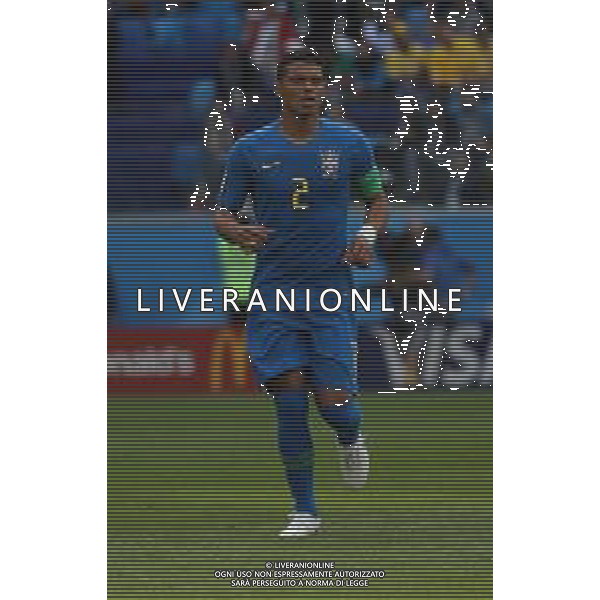 FIFA World Cup Russia 2018 Match No. 025, 2018-06-22 Brazil vs Costa Rica Saint Petersburg Stadium PILKA NOZNA MISTRZOSTWA SWIATA W PILCE NOZNEJ MUNDIAL ROSJA 2018 BRAZYLIA - KOSTARYKA FOT. JOHN BOTOS PROJECT PLUS/NEWSPIX.PL --- Newspix.pl THIAGO SILVA (BRA) AG ALDO LIVERANI SAS-ONLY ITALY