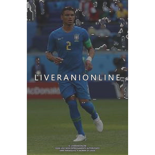 FIFA World Cup Russia 2018 Match No. 025, 2018-06-22 Brazil vs Costa Rica Saint Petersburg Stadium PILKA NOZNA MISTRZOSTWA SWIATA W PILCE NOZNEJ MUNDIAL ROSJA 2018 BRAZYLIA - KOSTARYKA FOT. JOHN BOTOS PROJECT PLUS/NEWSPIX.PL --- Newspix.pl THIAGO SILVA (BRA) AG ALDO LIVERANI SAS-ONLY ITALY