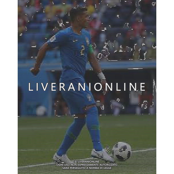 FIFA World Cup Russia 2018 Match No. 025, 2018-06-22 Brazil vs Costa Rica Saint Petersburg Stadium PILKA NOZNA MISTRZOSTWA SWIATA W PILCE NOZNEJ MUNDIAL ROSJA 2018 BRAZYLIA - KOSTARYKA FOT. JOHN BOTOS PROJECT PLUS/NEWSPIX.PL --- Newspix.pl THIAGO SILVA (BRA) AG ALDO LIVERANI SAS-ONLY ITALY