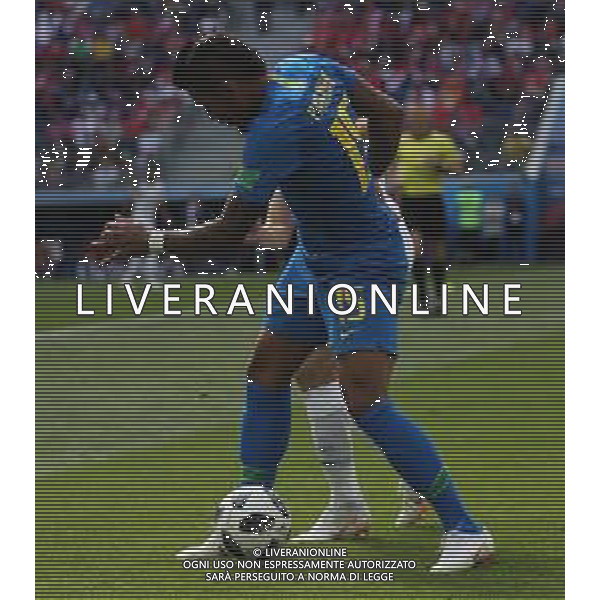 FIFA World Cup Russia 2018 Match No. 025, 2018-06-22 Brazil vs Costa Rica Saint Petersburg Stadium PILKA NOZNA MISTRZOSTWA SWIATA W PILCE NOZNEJ MUNDIAL ROSJA 2018 BRAZYLIA - KOSTARYKA FOT. JOHN BOTOS PROJECT PLUS/NEWSPIX.PL --- Newspix.pl PAULINHO (BRA) AG ALDO LIVERANI SAS-ONLY ITALY