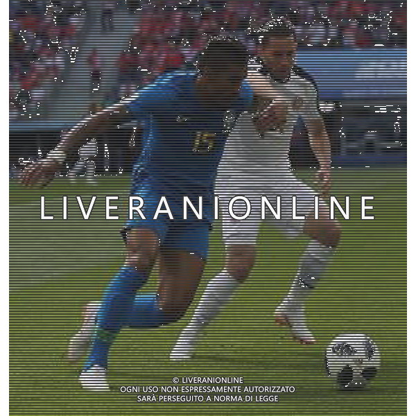 FIFA World Cup Russia 2018 Match No. 025, 2018-06-22 Brazil vs Costa Rica Saint Petersburg Stadium PILKA NOZNA MISTRZOSTWA SWIATA W PILCE NOZNEJ MUNDIAL ROSJA 2018 BRAZYLIA - KOSTARYKA FOT. JOHN BOTOS PROJECT PLUS/NEWSPIX.PL --- Newspix.pl PAULINHO (BRA) AG ALDO LIVERANI SAS-ONLY ITALY