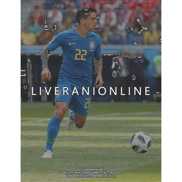 FIFA World Cup Russia 2018 Match No. 025, 2018-06-22 Brazil vs Costa Rica Saint Petersburg Stadium PILKA NOZNA MISTRZOSTWA SWIATA W PILCE NOZNEJ MUNDIAL ROSJA 2018 BRAZYLIA - KOSTARYKA FOT. JOHN BOTOS PROJECT PLUS/NEWSPIX.PL --- Newspix.pl FAGNER (BRA) AG ALDO LIVERANI SAS-ONLY ITALY