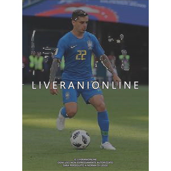 FIFA World Cup Russia 2018 Match No. 025, 2018-06-22 Brazil vs Costa Rica Saint Petersburg Stadium PILKA NOZNA MISTRZOSTWA SWIATA W PILCE NOZNEJ MUNDIAL ROSJA 2018 BRAZYLIA - KOSTARYKA FOT. JOHN BOTOS PROJECT PLUS/NEWSPIX.PL --- Newspix.pl FAGNER (BRA) AG ALDO LIVERANI SAS-ONLY ITALY