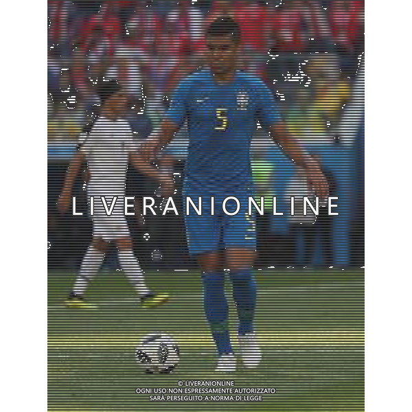 FIFA World Cup Russia 2018 Match No. 025, 2018-06-22 Brazil vs Costa Rica Saint Petersburg Stadium PILKA NOZNA MISTRZOSTWA SWIATA W PILCE NOZNEJ MUNDIAL ROSJA 2018 BRAZYLIA - KOSTARYKA FOT. JOHN BOTOS PROJECT PLUS/NEWSPIX.PL --- Newspix.pl CASEMIRO (BRA) AG ALDO LIVERANI SAS-ONLY ITALY