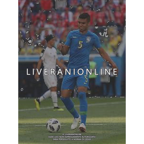 FIFA World Cup Russia 2018 Match No. 025, 2018-06-22 Brazil vs Costa Rica Saint Petersburg Stadium PILKA NOZNA MISTRZOSTWA SWIATA W PILCE NOZNEJ MUNDIAL ROSJA 2018 BRAZYLIA - KOSTARYKA FOT. JOHN BOTOS PROJECT PLUS/NEWSPIX.PL --- Newspix.pl CASEMIRO (BRA) AG ALDO LIVERANI SAS-ONLY ITALY