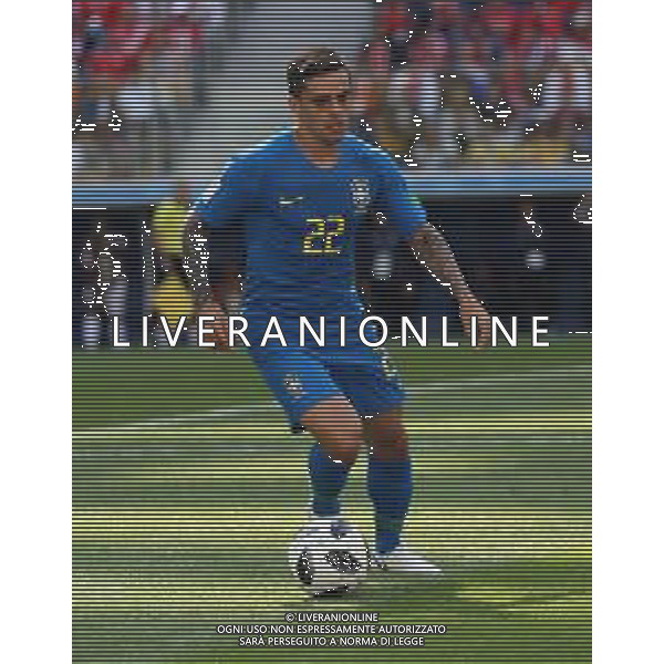 FIFA World Cup Russia 2018 Match No. 025, 2018-06-22 Brazil vs Costa Rica Saint Petersburg Stadium PILKA NOZNA MISTRZOSTWA SWIATA W PILCE NOZNEJ MUNDIAL ROSJA 2018 BRAZYLIA - KOSTARYKA FOT. JOHN BOTOS PROJECT PLUS/NEWSPIX.PL --- Newspix.pl FAGNER (BRA) AG ALDO LIVERANI SAS-ONLY ITALY