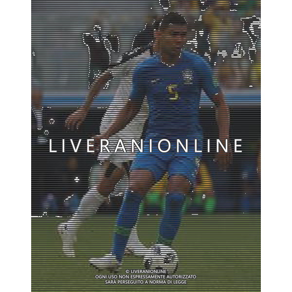 FIFA World Cup Russia 2018 Match No. 025, 2018-06-22 Brazil vs Costa Rica Saint Petersburg Stadium PILKA NOZNA MISTRZOSTWA SWIATA W PILCE NOZNEJ MUNDIAL ROSJA 2018 BRAZYLIA - KOSTARYKA FOT. JOHN BOTOS PROJECT PLUS/NEWSPIX.PL --- Newspix.pl CASEMIRO (BRA) AG ALDO LIVERANI SAS-ONLY ITALY
