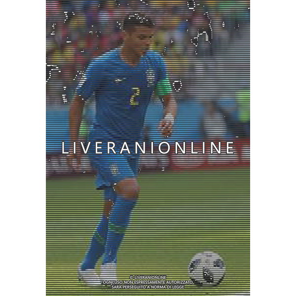 FIFA World Cup Russia 2018 Match No. 025, 2018-06-22 Brazil vs Costa Rica Saint Petersburg Stadium PILKA NOZNA MISTRZOSTWA SWIATA W PILCE NOZNEJ MUNDIAL ROSJA 2018 BRAZYLIA - KOSTARYKA FOT. JOHN BOTOS PROJECT PLUS/NEWSPIX.PL --- Newspix.pl THIAGO SILVA (BRA) AG ALDO LIVERANI SAS-ONLY ITALY