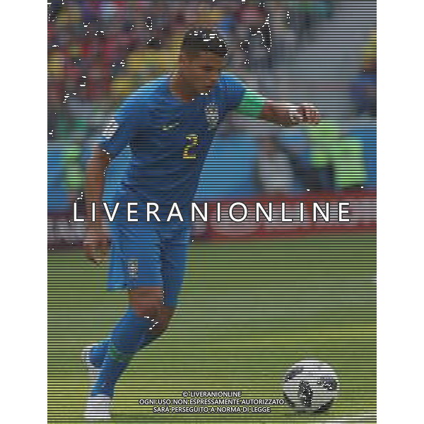 FIFA World Cup Russia 2018 Match No. 025, 2018-06-22 Brazil vs Costa Rica Saint Petersburg Stadium PILKA NOZNA MISTRZOSTWA SWIATA W PILCE NOZNEJ MUNDIAL ROSJA 2018 BRAZYLIA - KOSTARYKA FOT. JOHN BOTOS PROJECT PLUS/NEWSPIX.PL --- Newspix.pl THIAGO SILVA (BRA) AG ALDO LIVERANI SAS-ONLY ITALY