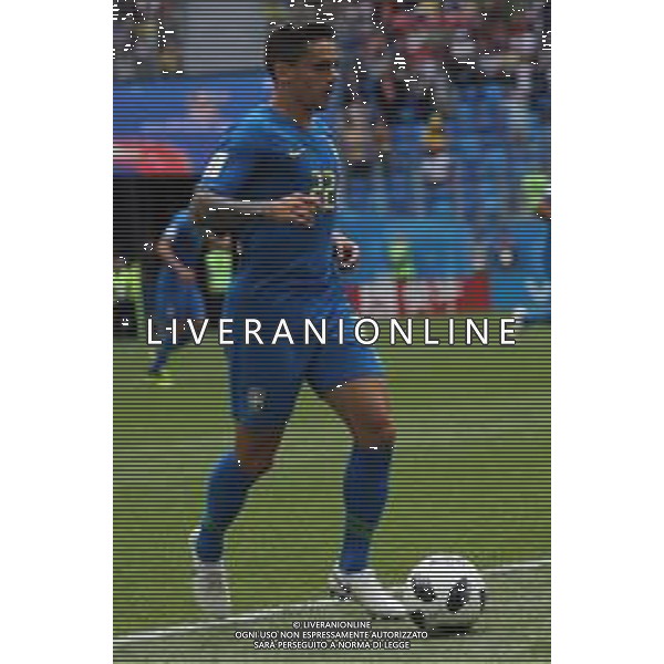 FIFA World Cup Russia 2018 Match No. 025, 2018-06-22 Brazil vs Costa Rica Saint Petersburg Stadium PILKA NOZNA MISTRZOSTWA SWIATA W PILCE NOZNEJ MUNDIAL ROSJA 2018 BRAZYLIA - KOSTARYKA FOT. JOHN BOTOS PROJECT PLUS/NEWSPIX.PL --- Newspix.pl FAGNER (BRA) AG ALDO LIVERANI SAS-ONLY ITALY