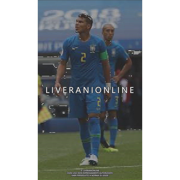 FIFA World Cup Russia 2018 Match No. 025, 2018-06-22 Brazil vs Costa Rica Saint Petersburg Stadium PILKA NOZNA MISTRZOSTWA SWIATA W PILCE NOZNEJ MUNDIAL ROSJA 2018 BRAZYLIA - KOSTARYKA FOT. JOHN BOTOS PROJECT PLUS/NEWSPIX.PL --- Newspix.pl THIAGO SILVA (BRA) AG ALDO LIVERANI SAS-ONLY ITALY