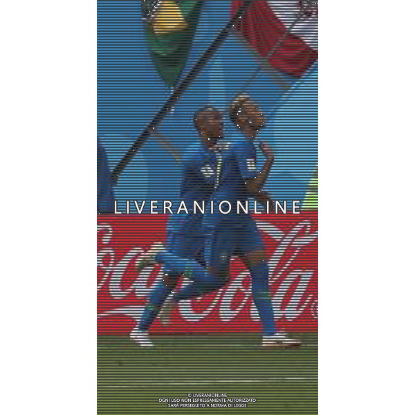 FIFA World Cup Russia 2018 Match No. 025, 2018-06-22 Brazil vs Costa Rica Saint Petersburg Stadium PILKA NOZNA MISTRZOSTWA SWIATA W PILCE NOZNEJ MUNDIAL ROSJA 2018 BRAZYLIA - KOSTARYKA FOT. JOHN BOTOS PROJECT PLUS/NEWSPIX.PL --- Newspix.pl NEYMAR (BRA) celebrates after scoring AG ALDO LIVERANI SAS-ONLY ITALY