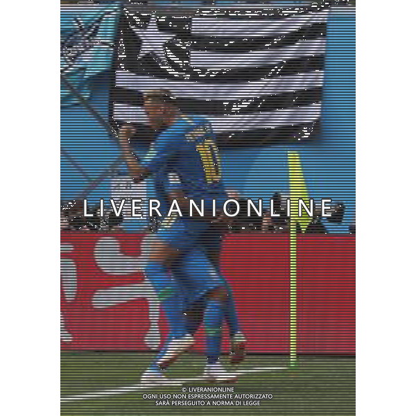 FIFA World Cup Russia 2018 Match No. 025, 2018-06-22 Brazil vs Costa Rica Saint Petersburg Stadium PILKA NOZNA MISTRZOSTWA SWIATA W PILCE NOZNEJ MUNDIAL ROSJA 2018 BRAZYLIA - KOSTARYKA FOT. JOHN BOTOS PROJECT PLUS/NEWSPIX.PL --- Newspix.pl NEYMAR (BRA) celebrates after scoring AG ALDO LIVERANI SAS-ONLY ITALY