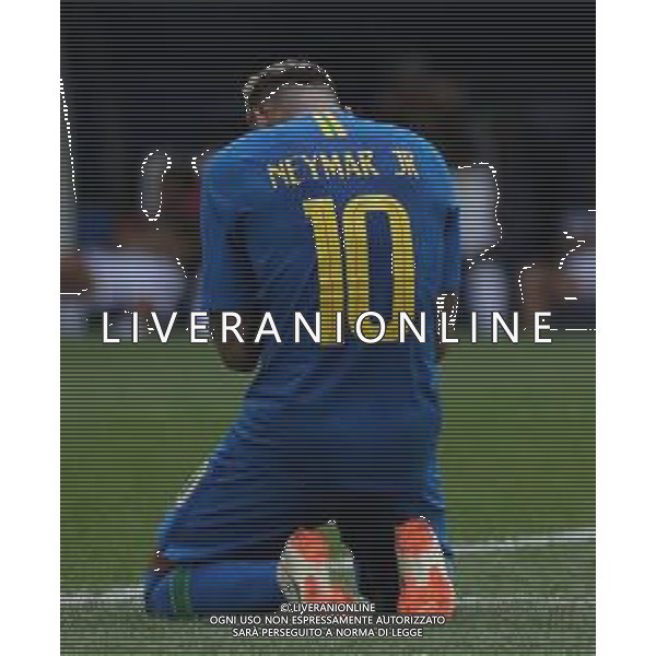 FIFA World Cup Russia 2018 Match No. 025, 2018-06-22 Brazil vs Costa Rica Saint Petersburg Stadium PILKA NOZNA MISTRZOSTWA SWIATA W PILCE NOZNEJ MUNDIAL ROSJA 2018 BRAZYLIA - KOSTARYKA FOT. JOHN BOTOS PROJECT PLUS/NEWSPIX.PL --- Newspix.pl NEYMAR (BRA) After the final whistle AG ALDO LIVERANI SAS-ONLY ITALY