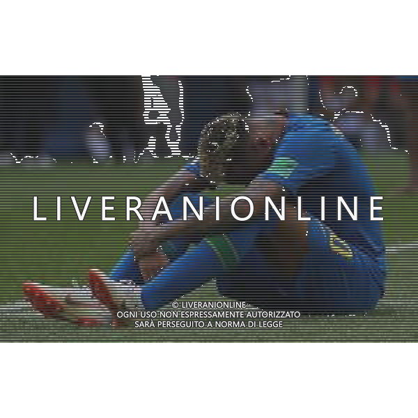 FIFA World Cup Russia 2018 Match No. 025, 2018-06-22 Brazil vs Costa Rica Saint Petersburg Stadium PILKA NOZNA MISTRZOSTWA SWIATA W PILCE NOZNEJ MUNDIAL ROSJA 2018 BRAZYLIA - KOSTARYKA FOT. JOHN BOTOS PROJECT PLUS/NEWSPIX.PL --- Newspix.pl NEYMAR (BRA) After the final whistle AG ALDO LIVERANI SAS-ONLY ITALY