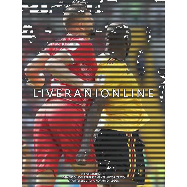 FIFA World Cup Russia 2018 Match No. 029, 2018-06-23 Belgium vs Tunisia Spartak Stadium PILKA NOZNA MISTRZOSTWA SWIATA W PILCE NOZNEJ MUNDIAL ROSJA 2018 BELGIA - TUNEZJA FOT. JOHN BOTOS PROJECT PLUS/NEWSPIX.PL --- Newspix.pl S. BEN YOUSSEF (TUN) AG ALDO LIVERANI SAS-ONLY ITALY