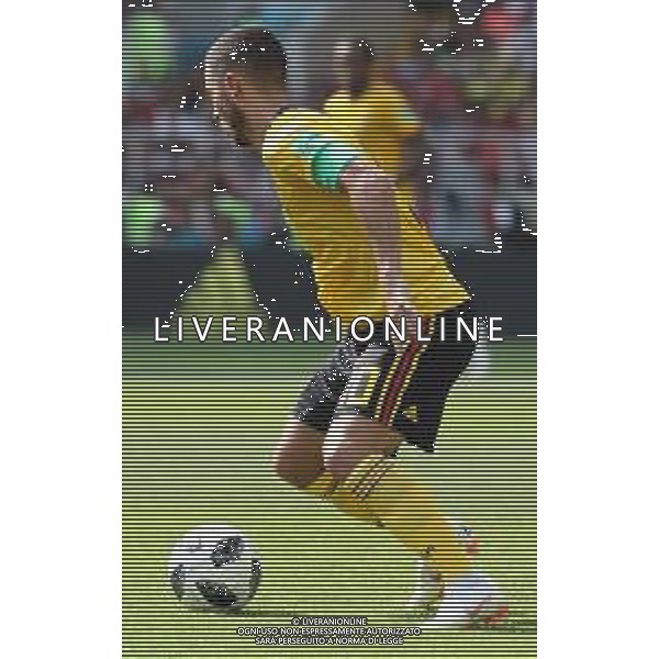 FIFA World Cup Russia 2018 Match No. 029, 2018-06-23 Belgium vs Tunisia Spartak Stadium PILKA NOZNA MISTRZOSTWA SWIATA W PILCE NOZNEJ MUNDIAL ROSJA 2018 BELGIA - TUNEZJA FOT. JOHN BOTOS PROJECT PLUS/NEWSPIX.PL --- Newspix.pl E. HAZARD (BEL) AG ALDO LIVERANI SAS-ONLY ITALY