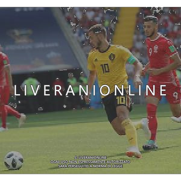 FIFA World Cup Russia 2018 Match No. 029, 2018-06-23 Belgium vs Tunisia Spartak Stadium PILKA NOZNA MISTRZOSTWA SWIATA W PILCE NOZNEJ MUNDIAL ROSJA 2018 BELGIA - TUNEZJA FOT. JOHN BOTOS PROJECT PLUS/NEWSPIX.PL --- Newspix.pl E. HAZARD (BEL) AG ALDO LIVERANI SAS-ONLY ITALY